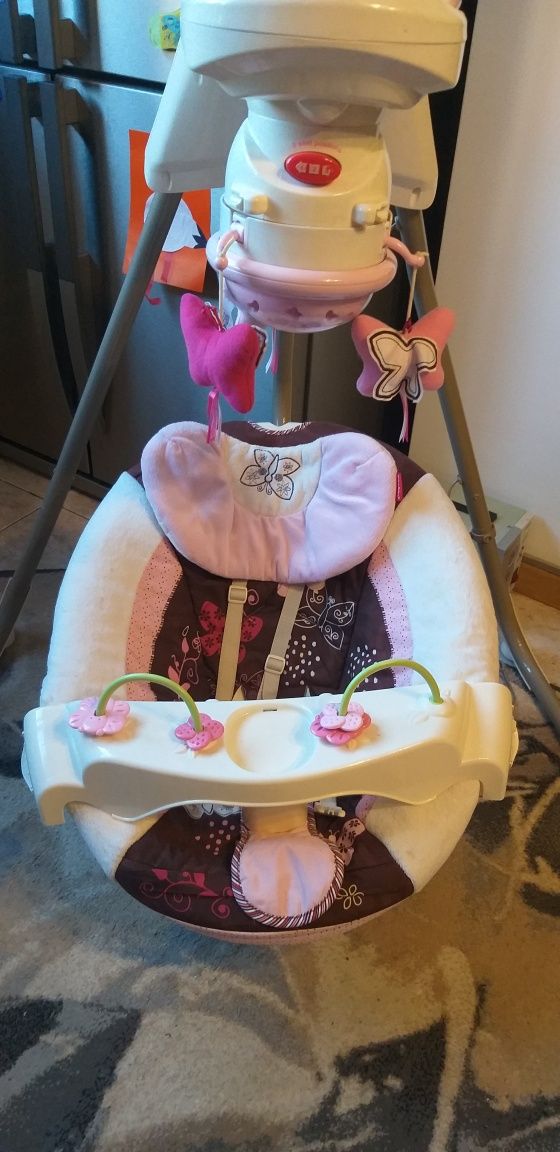 Колыбель - качели Fisher Price с проектором