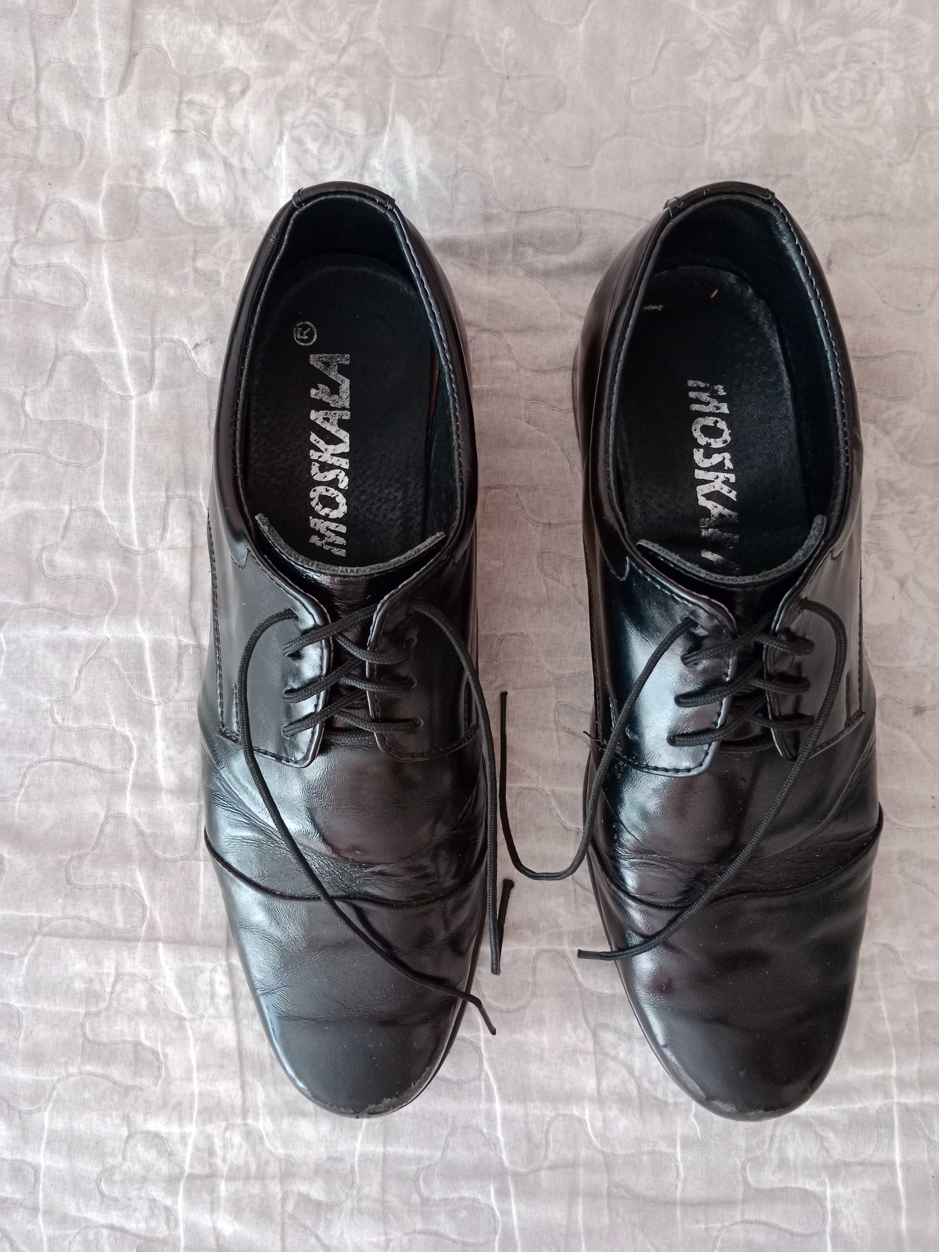Buty r. 36 do komunii dla chłopca czarne