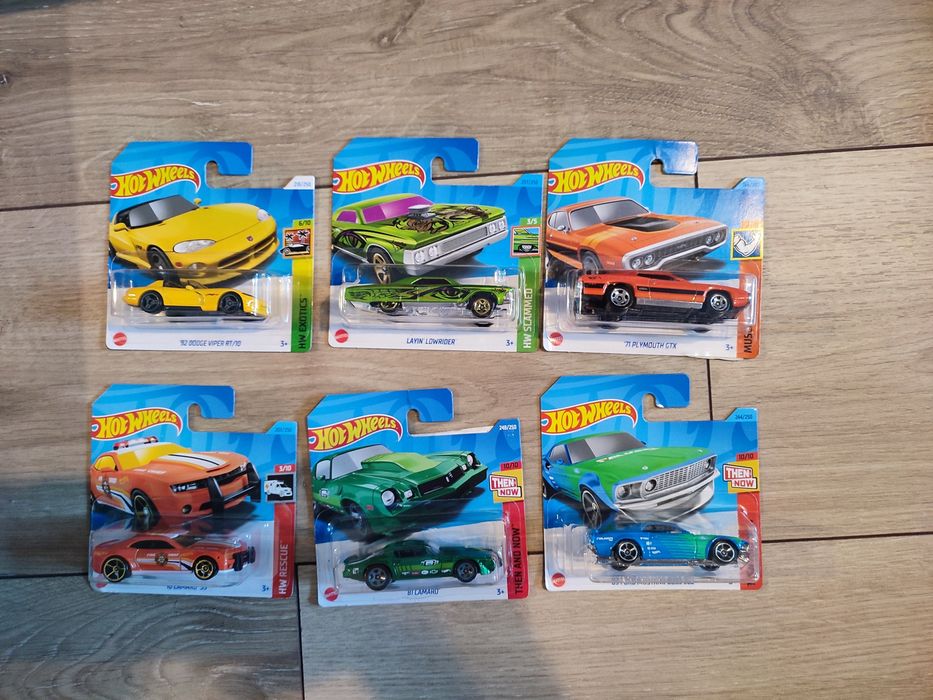 Zestaw 6 modeli hot wheels resoraki