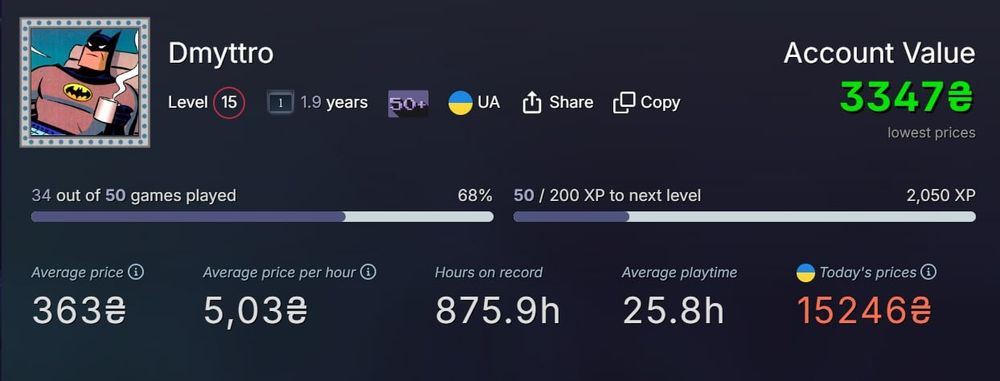 Акаунт Steam | RDR2, Portal, Fallout, Subnautica, STALKER, Metro