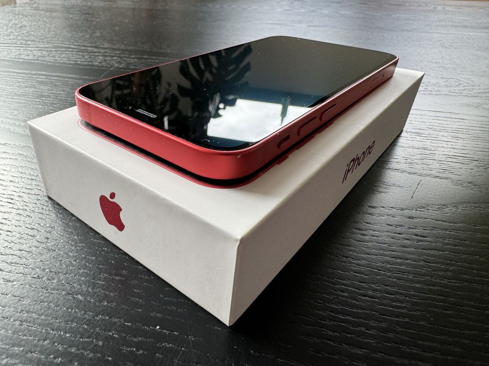 Iphone 12 mini 256gb, product Red, cały zestaw