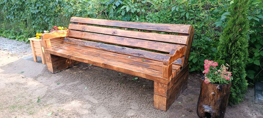 Ławka drewniana, ogr9dowa lub tarasowa