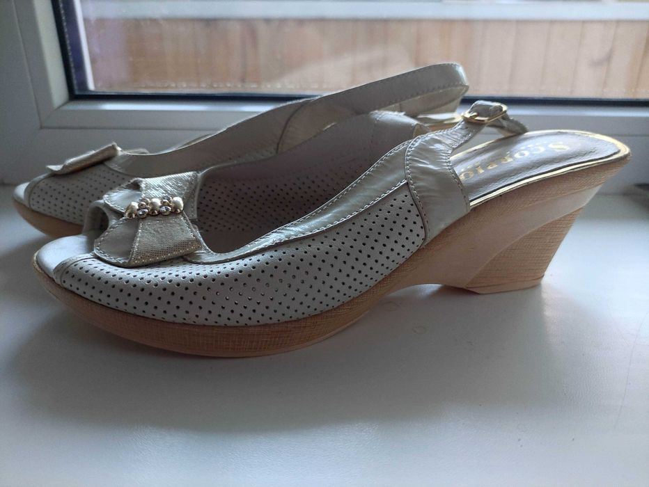 Женские босоножки (25 см). НАТУРАЛЬНАЯ кожа