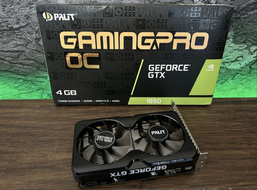 Відеокарта Palit GeForce GTX 1650(GDDR6)  gtx 1060 gtx970 rx580 rx570