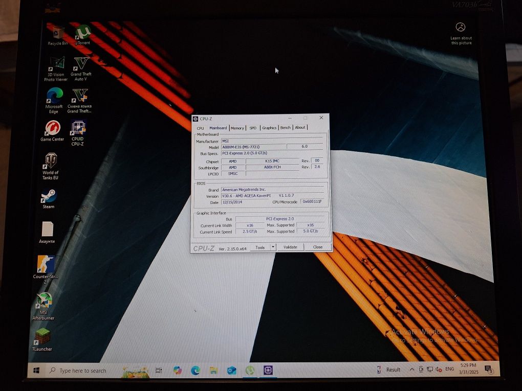 Комп'ютер / А8-6600k / GTX730 2GB / 8GB
