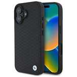 BMW BMHMP16S23RDDK iPhone 16/6.1" czarny/black hardcase Sign Leather D