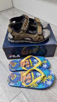 Sandałki chłopięce Fila plus japonki 32