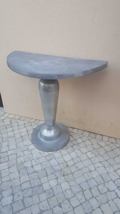 Mesa consola prata