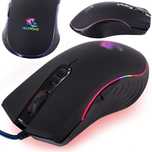 Mysz optyczna przewodowa komputerowa do laptopa pc rgb gamingowa