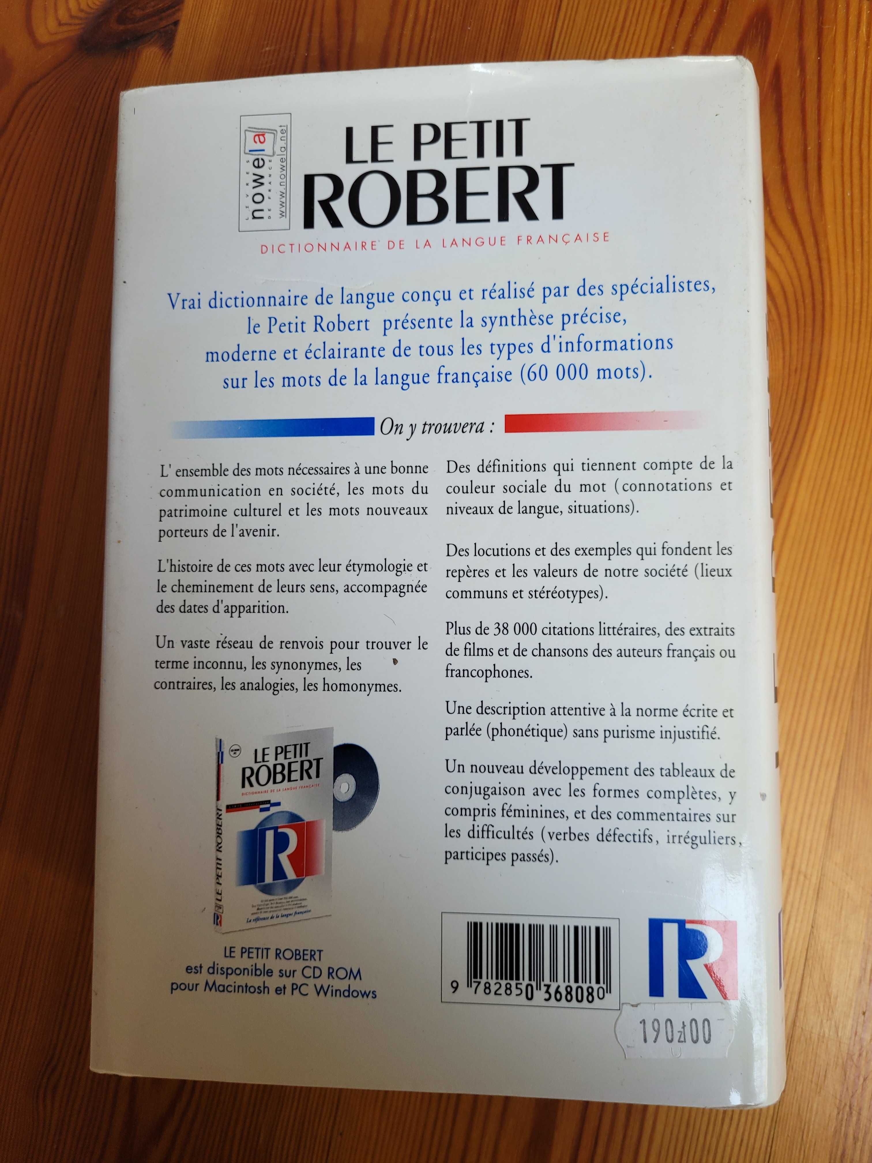 Le Petit Robert słownik języka francuskiego