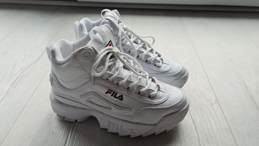 FILA buty sportowe r. 37 Disruptor Mid białe NOWE