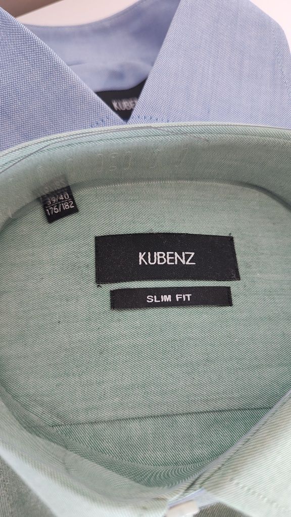 Kubenz koszula męska bawełna 39/40 176/182 slim super slim fit zestaw