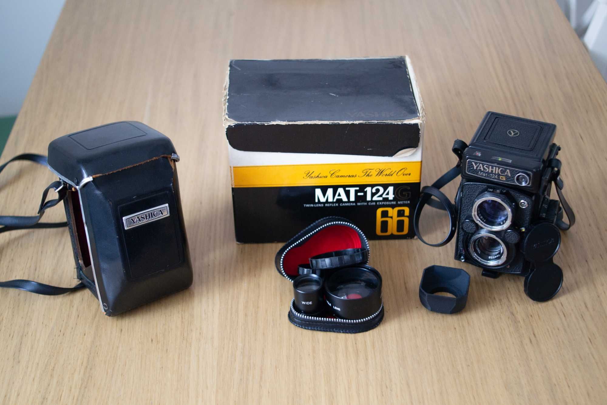 Yashica Mat-124G com caixa e acessórios - Câmera de médio formato