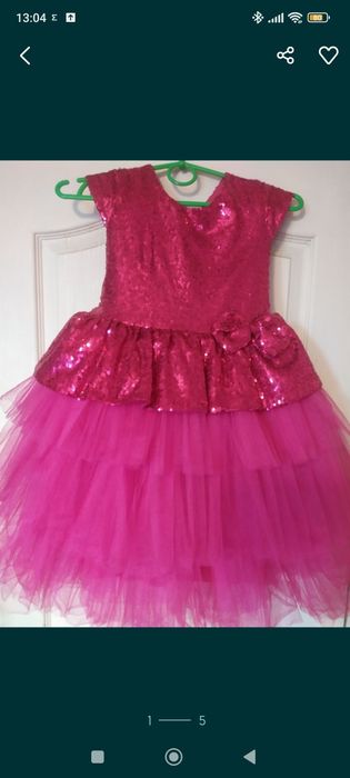 Святкова випускна рожева сукня, р.122