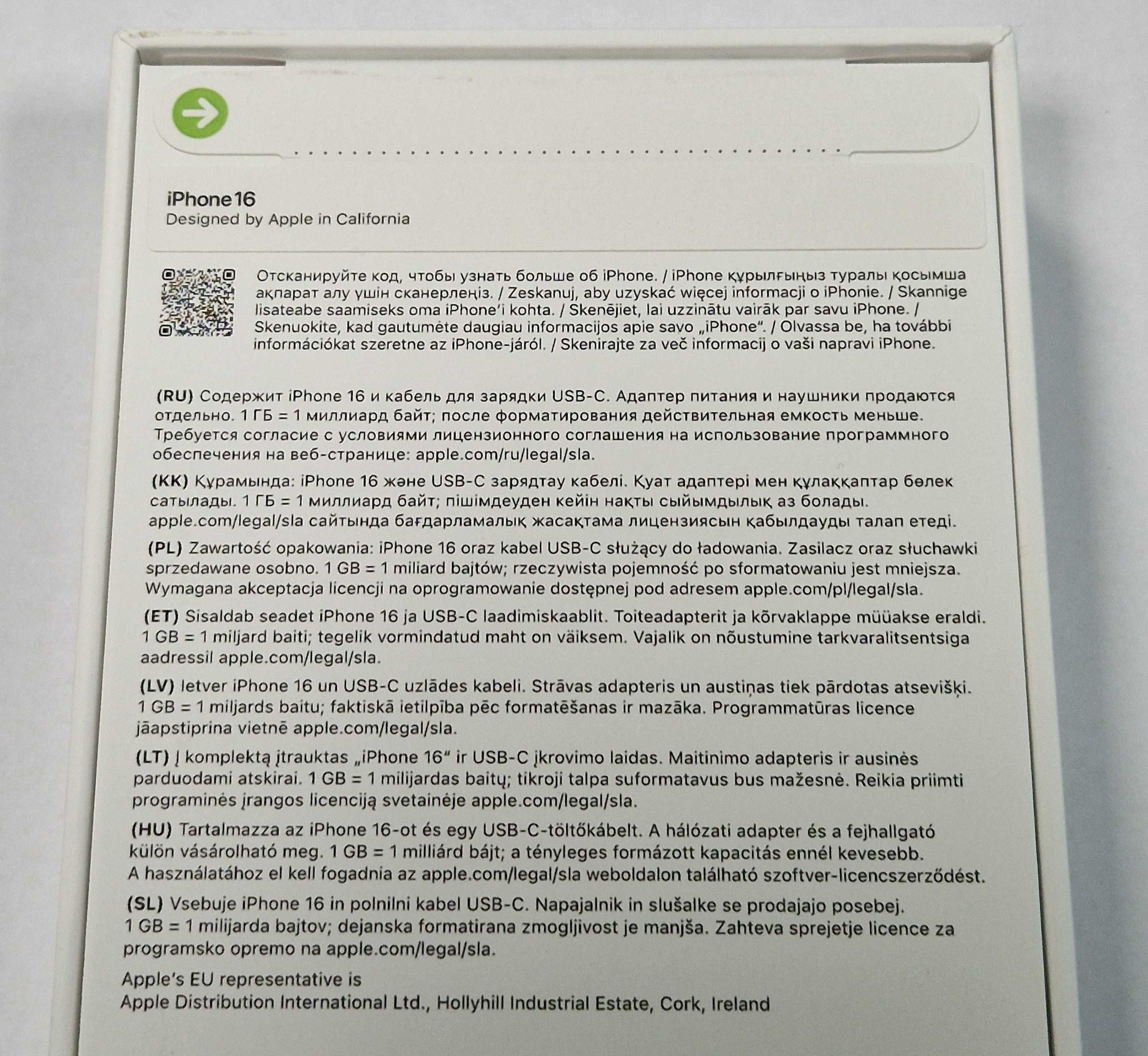 Iphone 16 128gb Teal - Berylowa zieleń zaplombowany