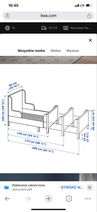 Łóżeczko dziecięce ikea