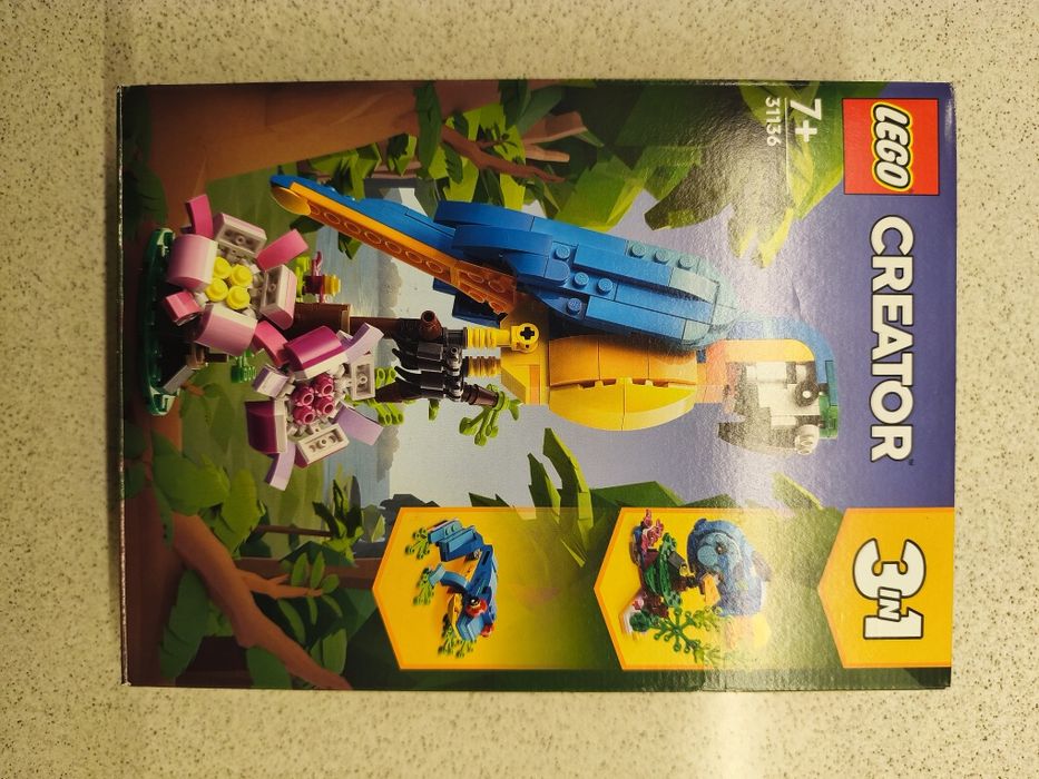 LEGO creator 31136 Papuga, żaba, ryba