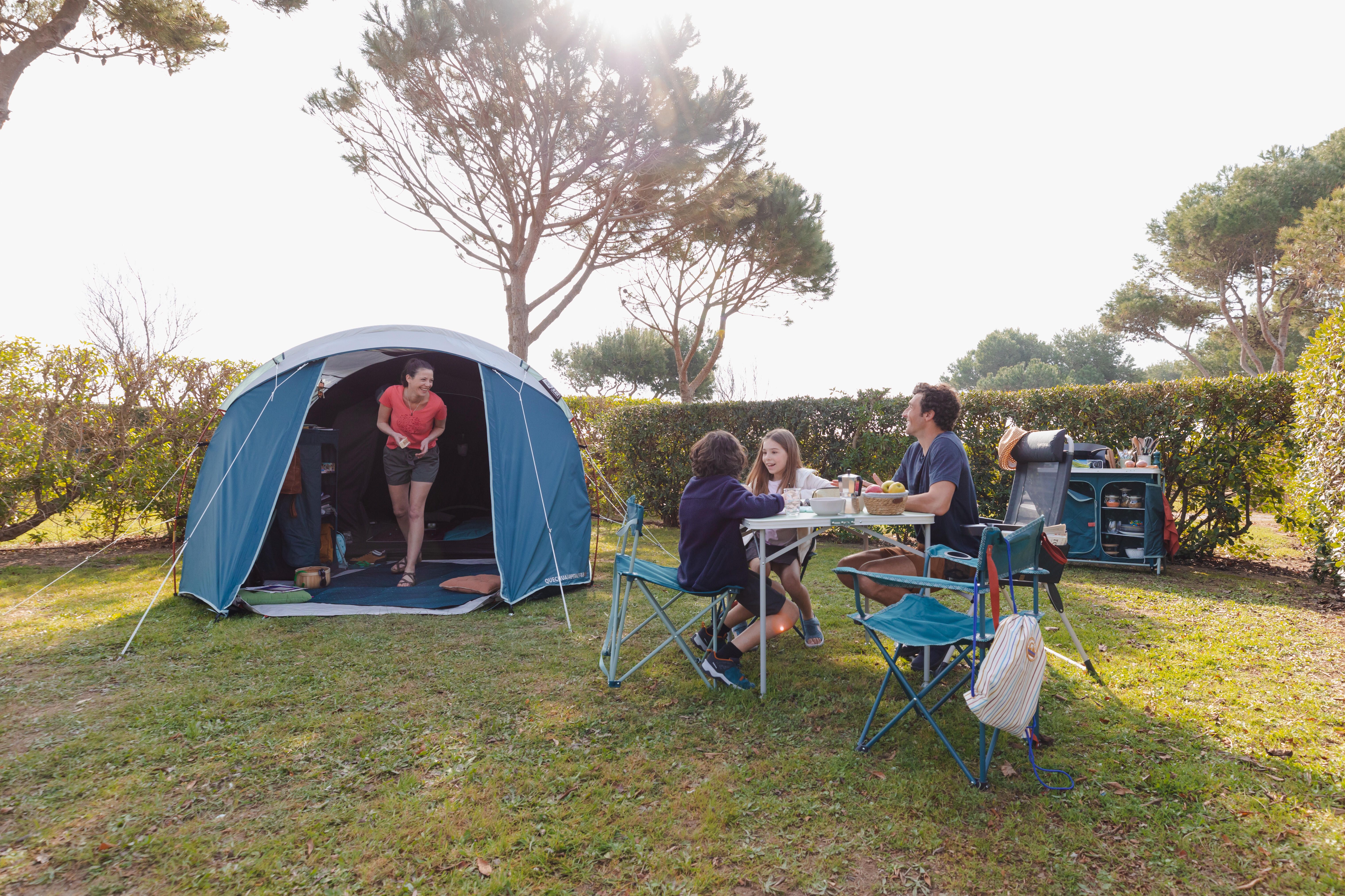 Tenda de campismo com varetas - ARPENAZ 4.1 F&B - 4 pessoas
