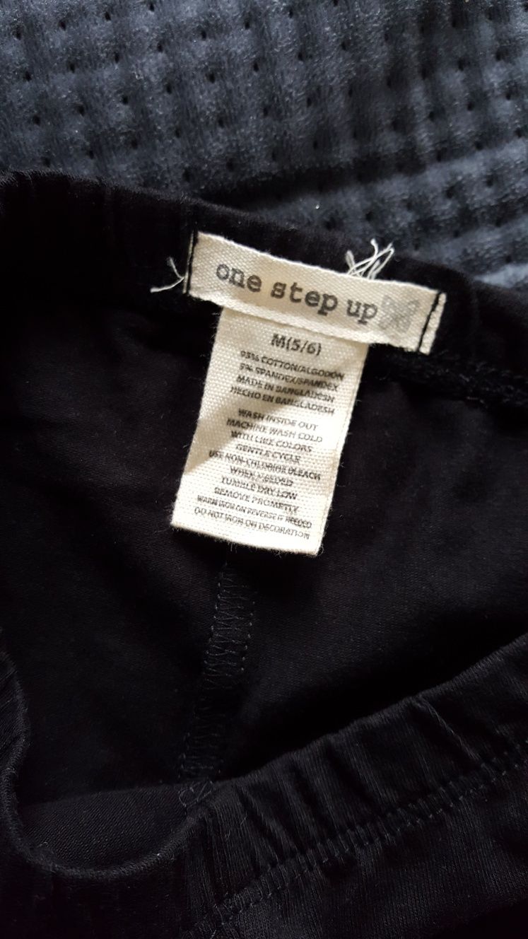 2 pary legginsow czarne i moro One Step Up r.5lat 110cm
