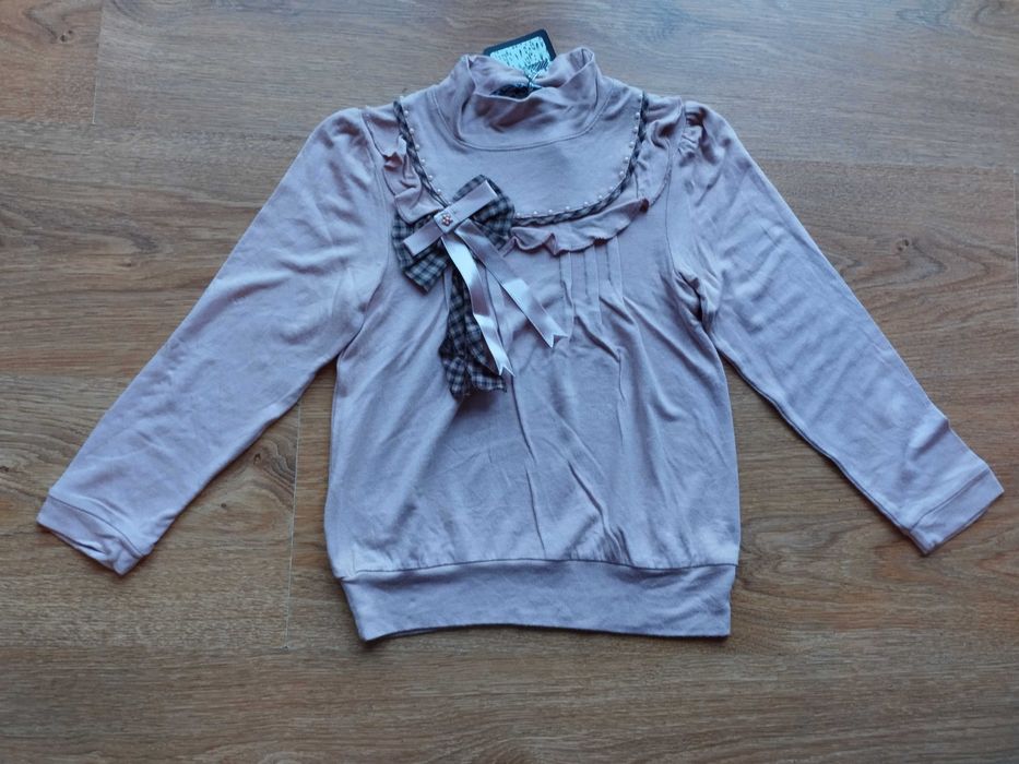 Wiskozowy sweterek 116 bluzeczka półgolf