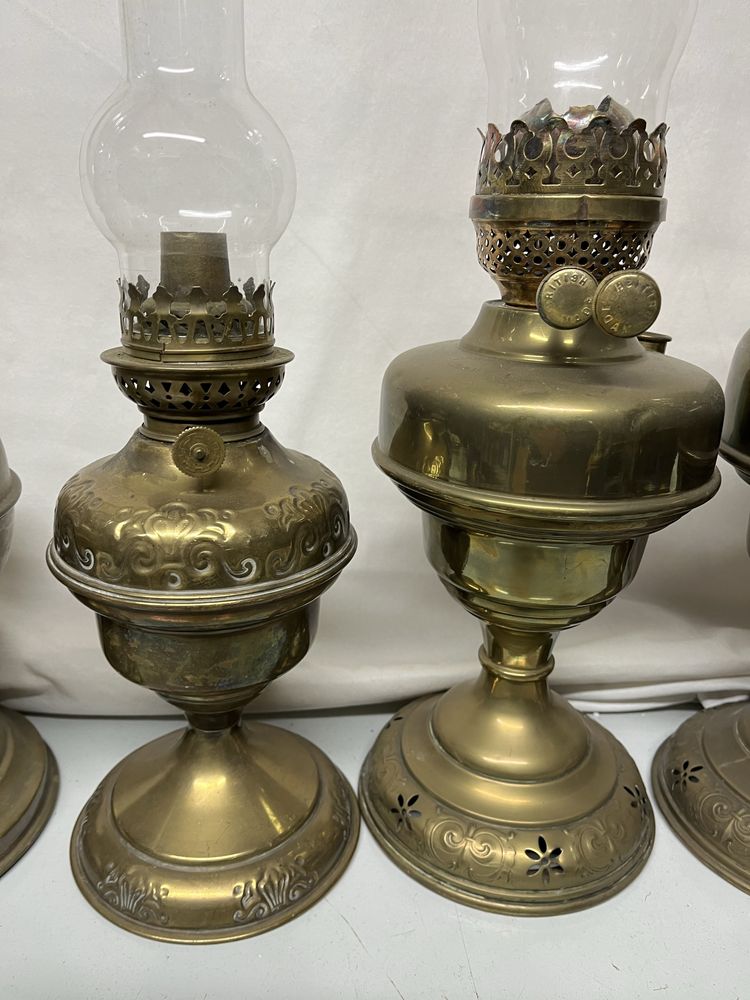 Lampy naftowe mosiadz antyk kolekcja dekoracja