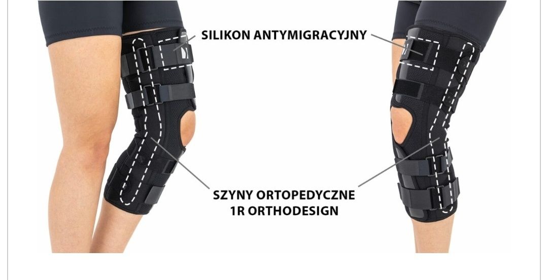 Stabilizator Otwarta Orteza kolana na udo i goleń z regulacją co 15 st
