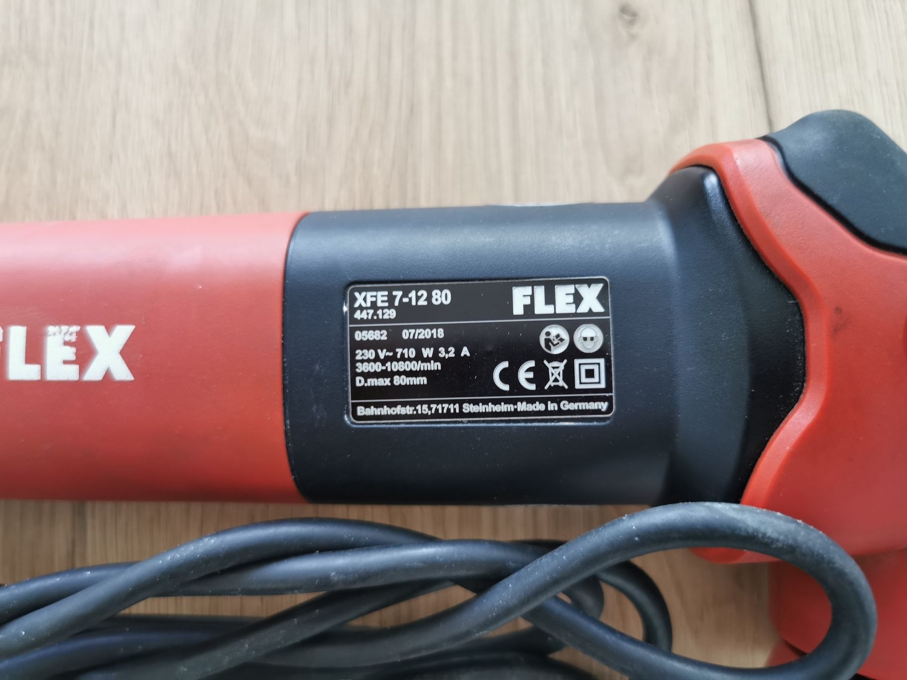 Flex XFE 7-12 80 maszyna polerska skok 12 mm
