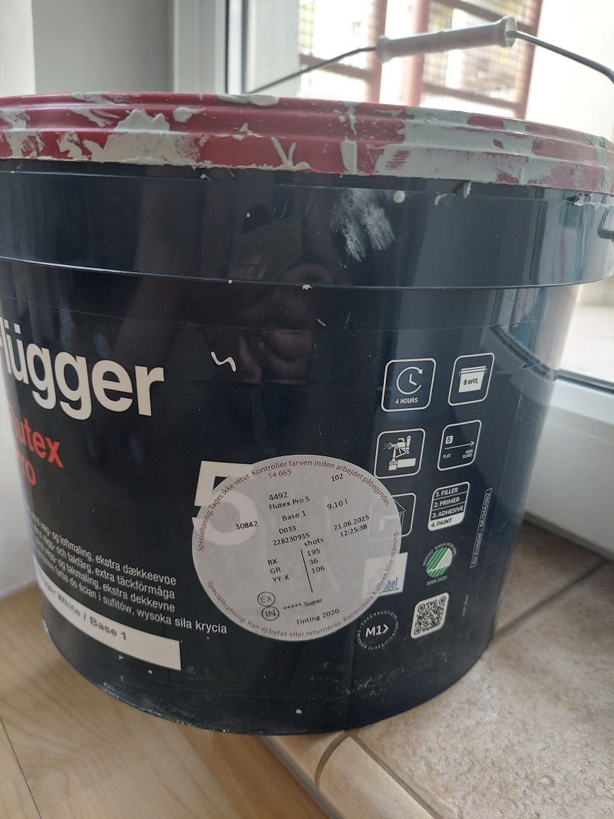 Flugger farba Flutex Pro + kolor lekko miętowy, 3 L