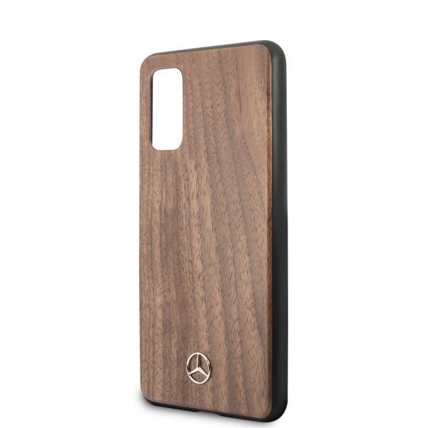 Etui Mercedes-Benz Wood Line Walnut do Samsung Galaxy S20