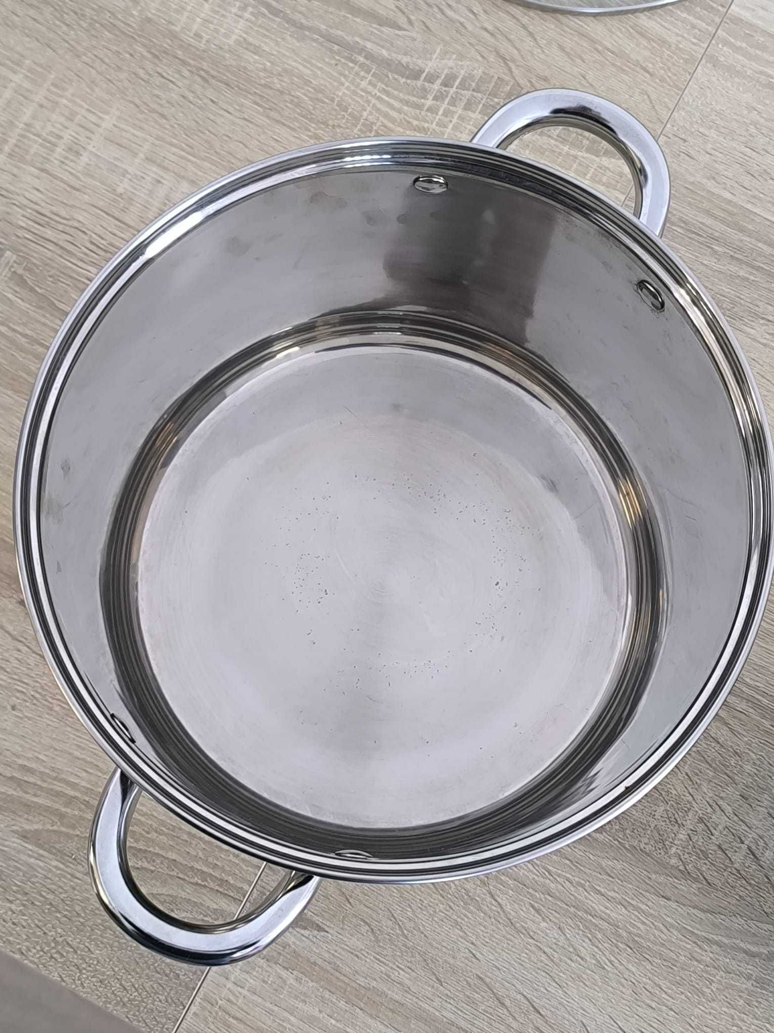 Panela de Inox com Tampo em Vidro