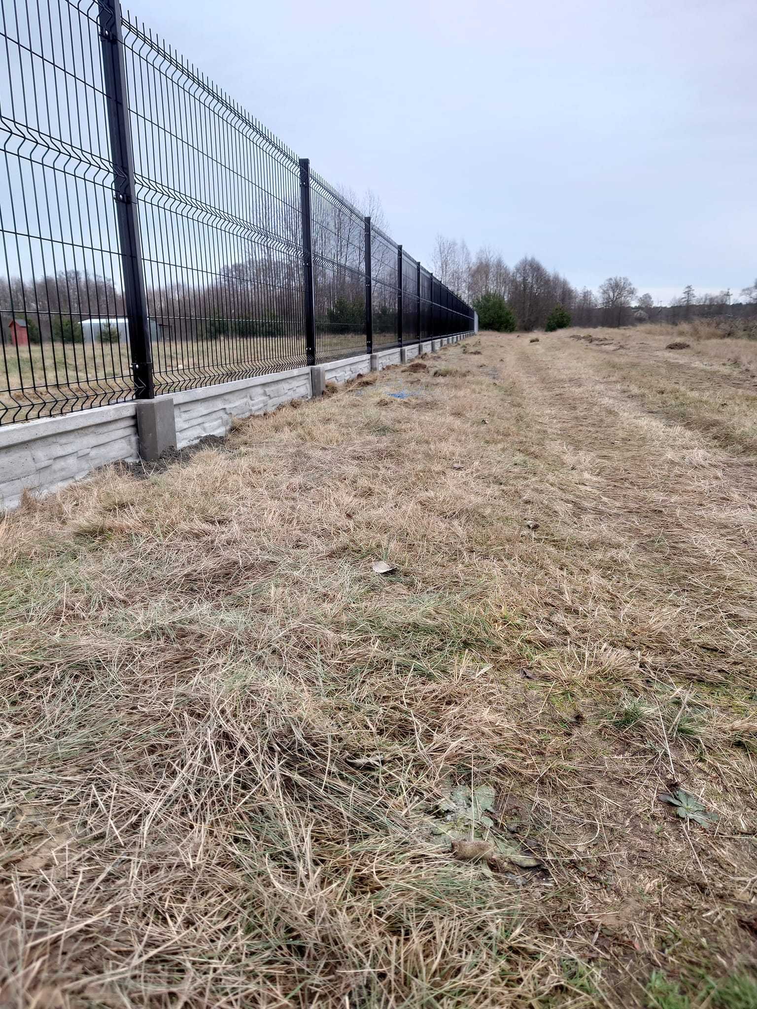 Ogrodzenie panelowe 153 cm fi 4 + podmurówka 25 cm