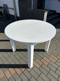 Stół okrągły z Agata Meble rozkladany biały