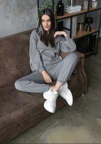 Жіночий спортивний костюм Staff bi gray oversize