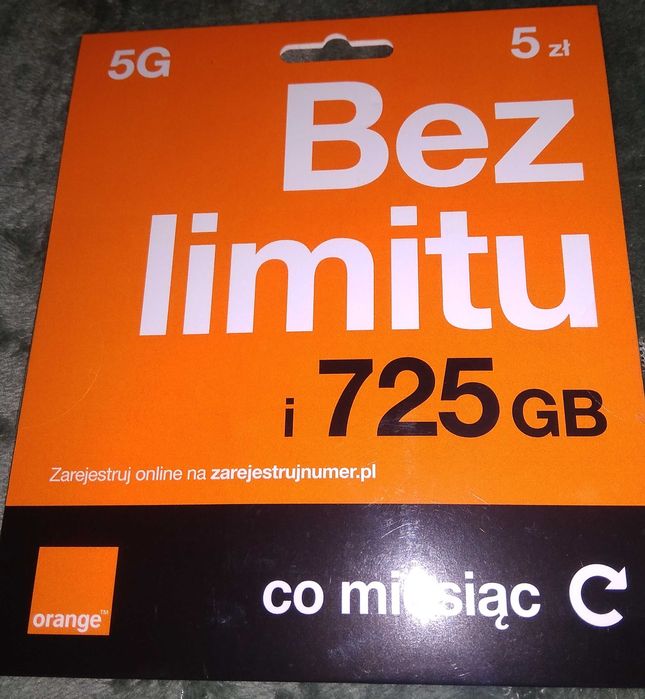 511 _ 333 _ 590 Złoty prosty numer - nowy starter Orange