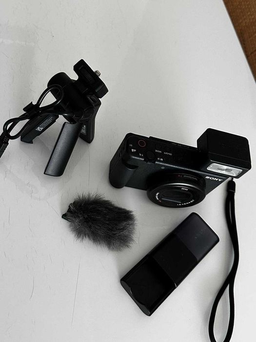 câmara fotográfica sony zv-1a + acessórios + garantia incluida