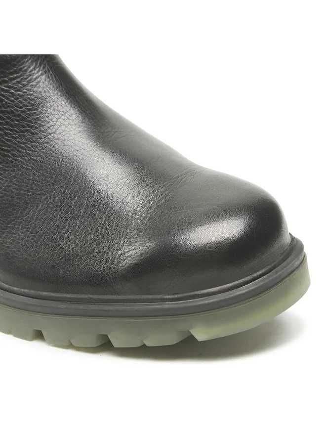 Kozaki skórzane Caprice Black Nappa 022 czarne rozmiar 40