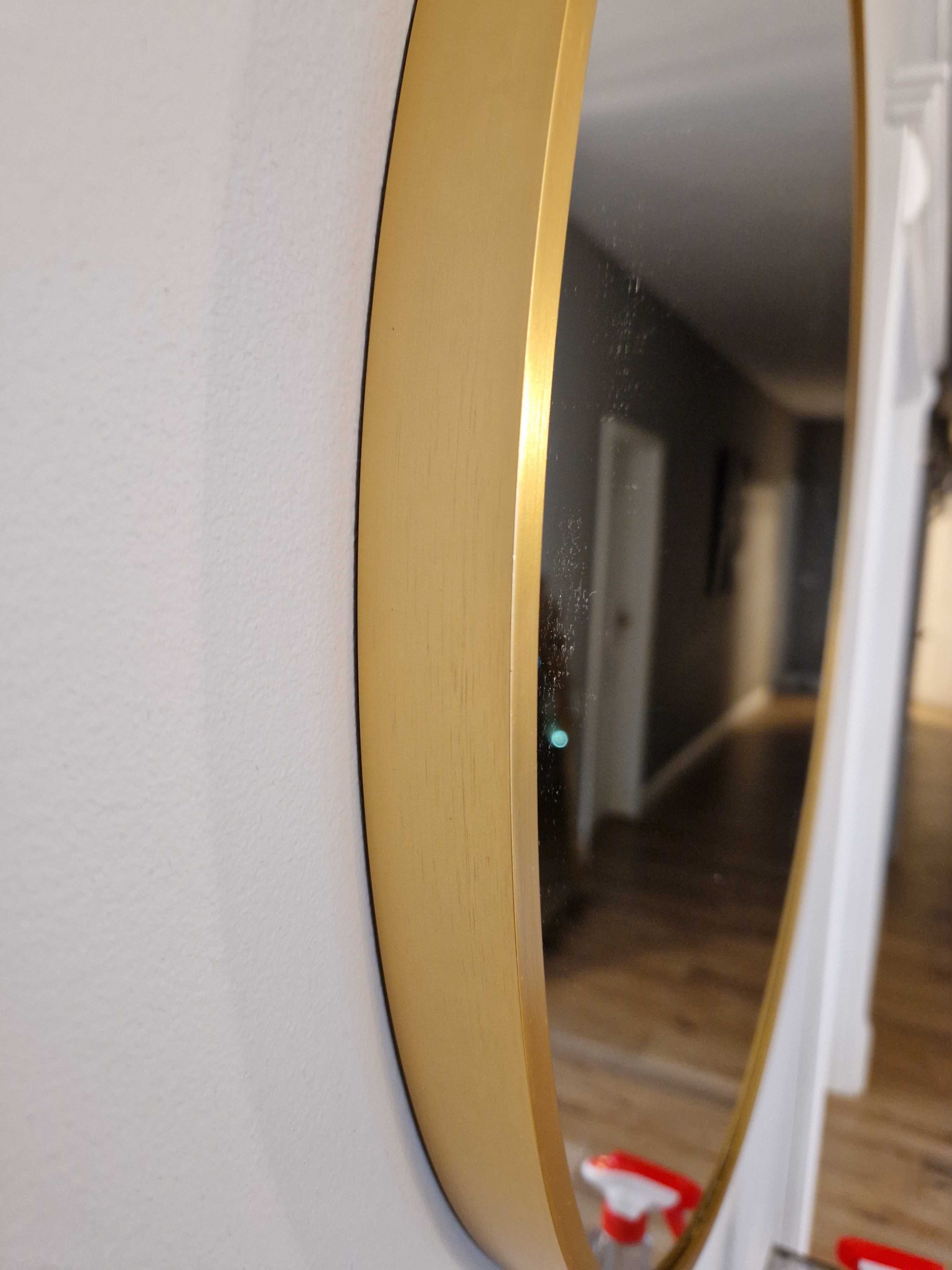 Lustro  loft w okrągłej aluminiowej ramie o średnicy 60,70,80,90,100