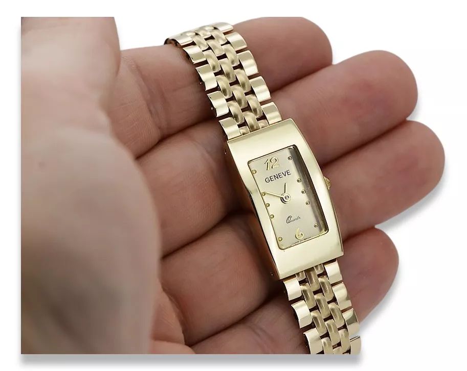 Złoty zegarek z bransoletą damską 14k Geneve lw090y&lbw008y Wrocław