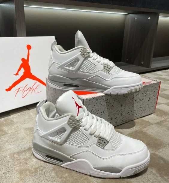 ButyDamskie Air Jordan_4_Retro_White_Oreo_Uniseks R.38