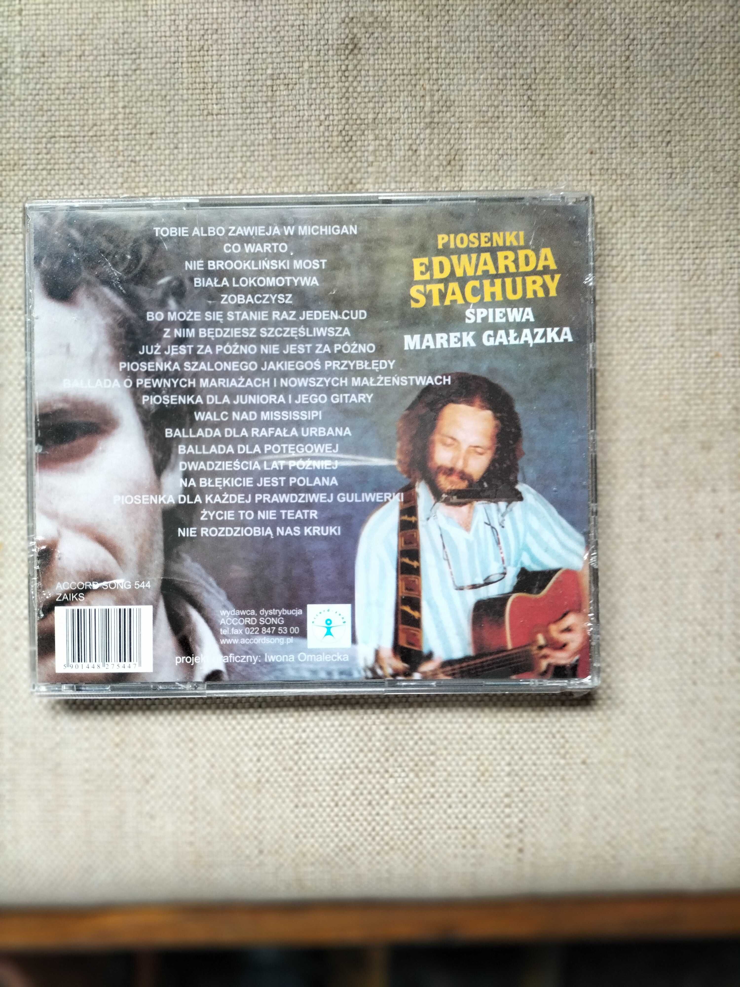 Nowe CD  Marek Gałązka " Edward Stachura "  mint