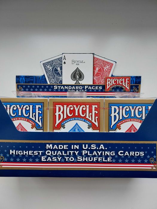 Карты игральные BICYCLE: 
Jumbo,  STANDARD, PRESTIGE, RUMMY.