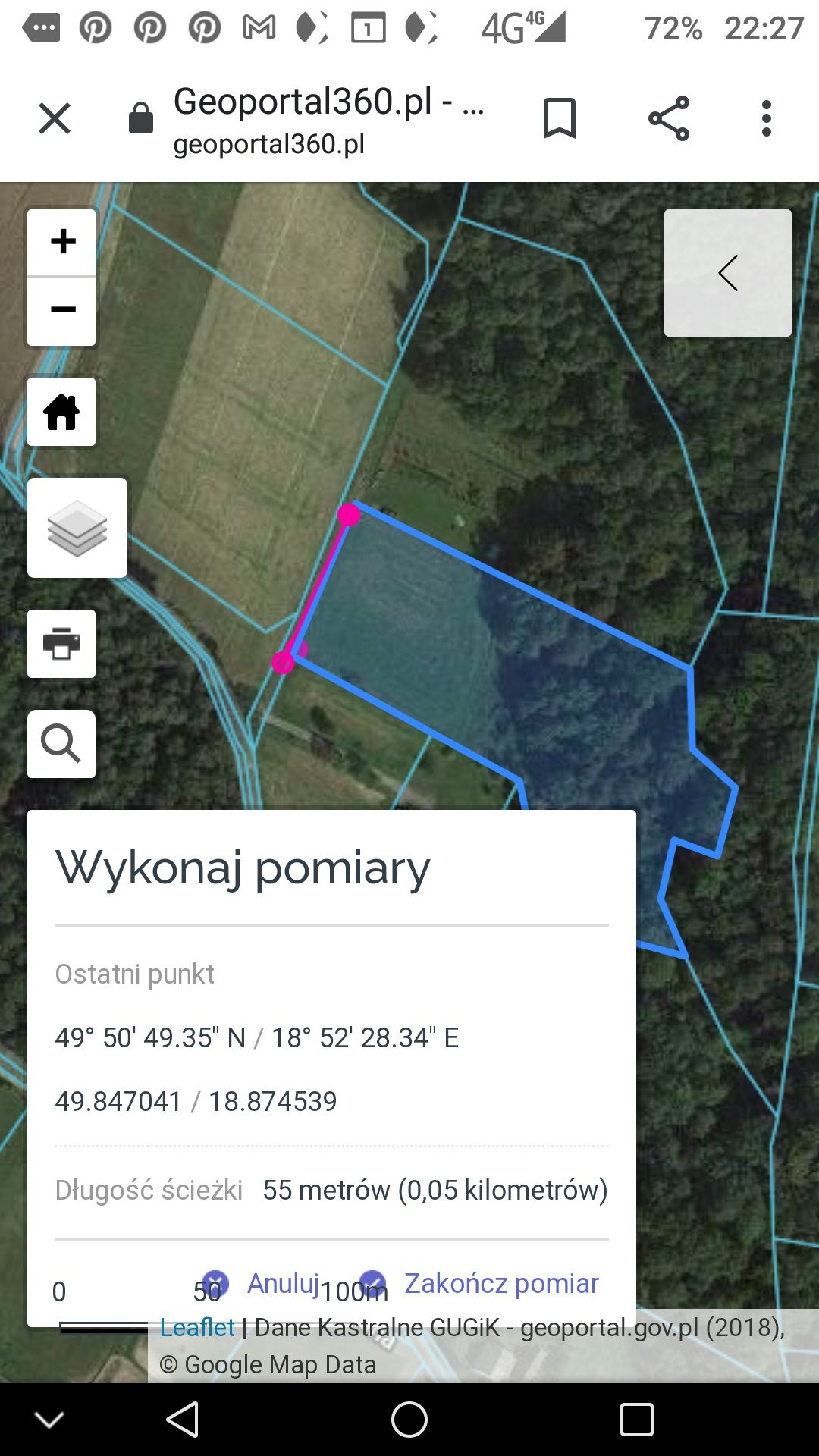 Malownicza działka Rudzica 10200m2