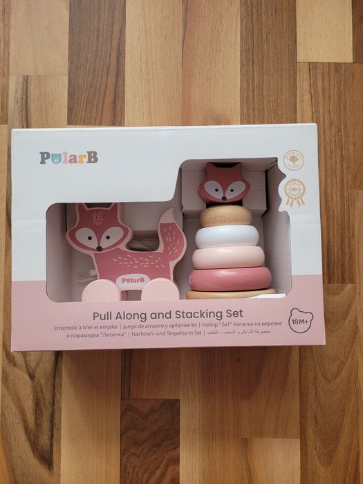 VIGA PolarB Zestaw Lisek piramidka i Lisek do ciagniecia