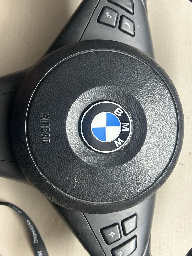 Kierownica Mpakiet e60 e61 airbag poduszka KLUCZYK przedlift prelci
