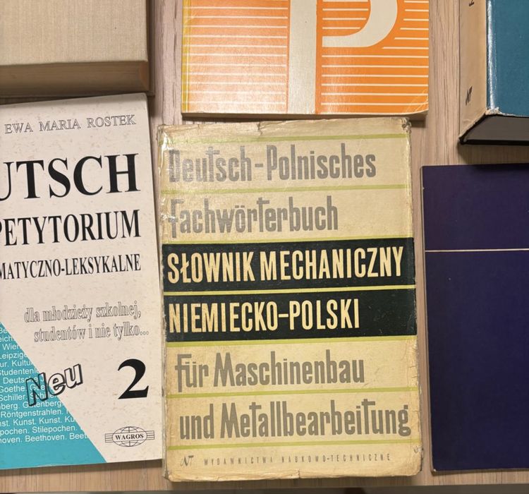 16 książek - specjalistyczne słowniki niemiecko polskie - zestaw