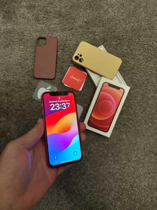 iPhone 12 mini • 64GB • 100% • Genialny stan • Pudełko + 3x Etui