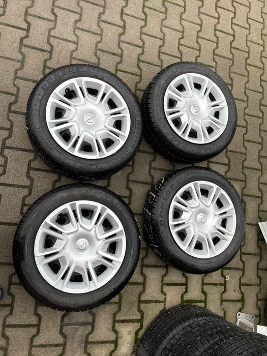 Kola zimowe opel crossland 16 cali 4x108 et20 opony 195/60/16 dunlop