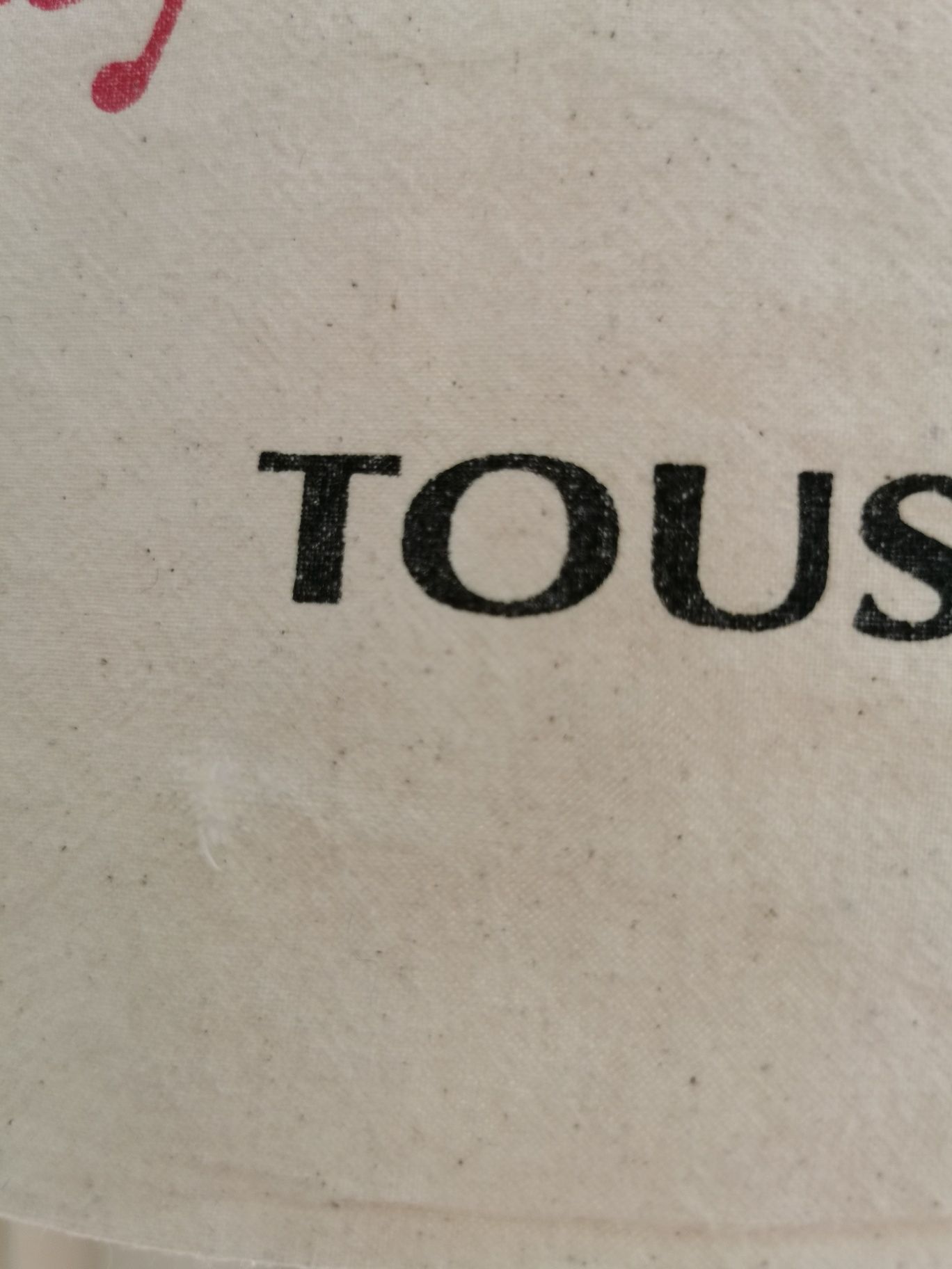 Tous torba bawełniana na długich paskach na zakupy reklamówka