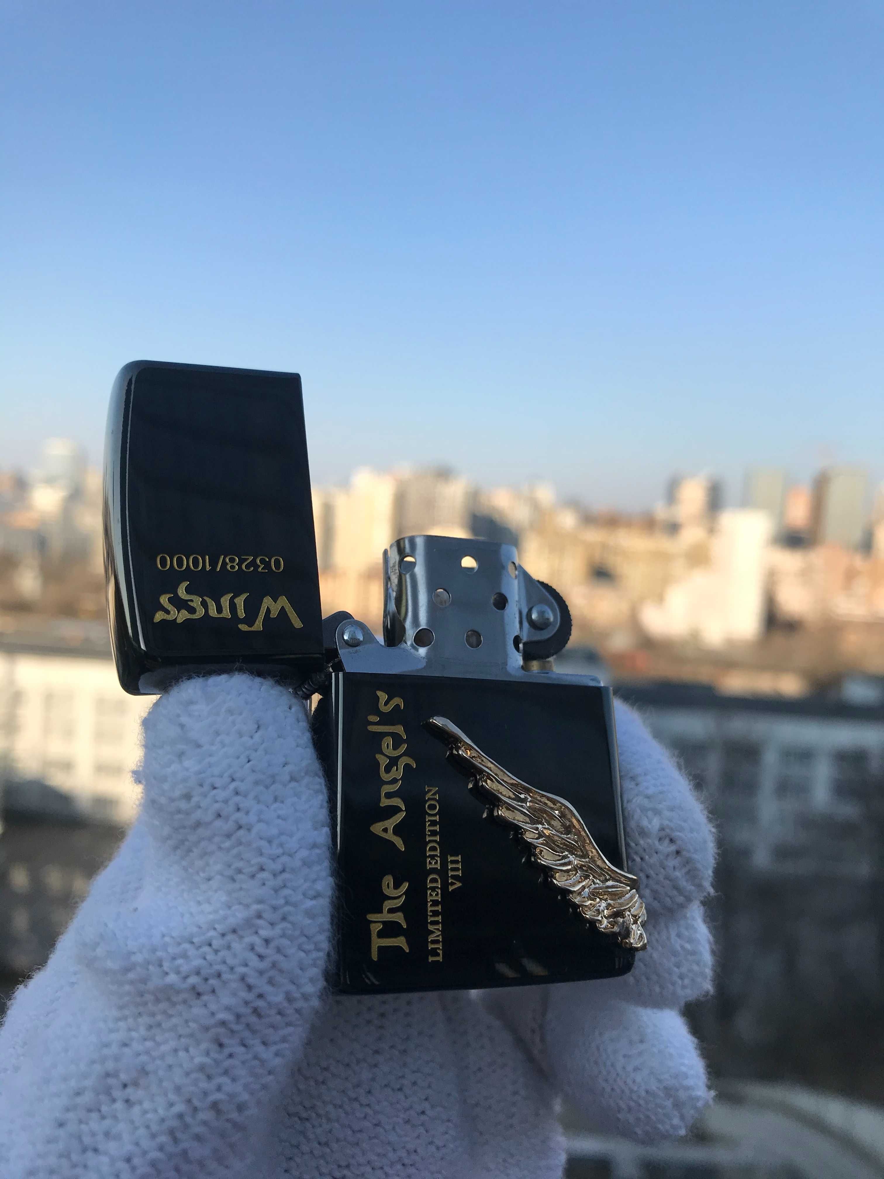 Запальничка Zippo Angel Wings Black бензинова нова в коробці