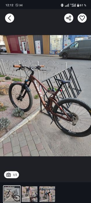 Карбоновый велосипед Scott  Двухподвес. Горный